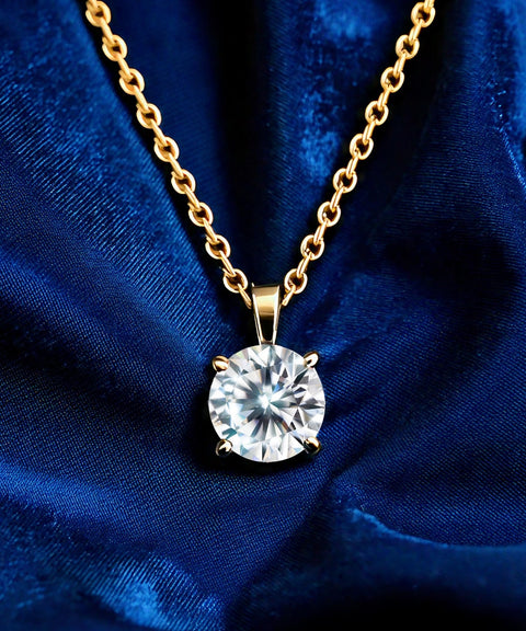 Collier Moissanite « Édith » - Or