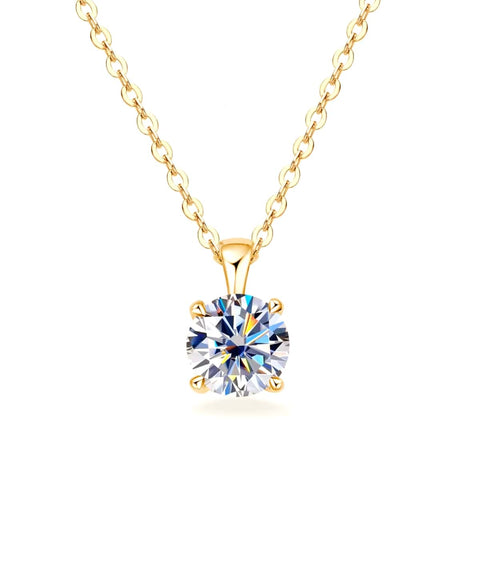 Collier Moissanite « Édith » - Or