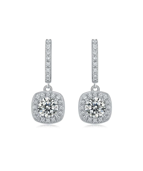 Boucles d'oreilles Moissanite « Héloïse »