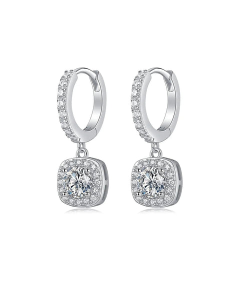 Boucles d'oreilles Moissanite « Héloïse »