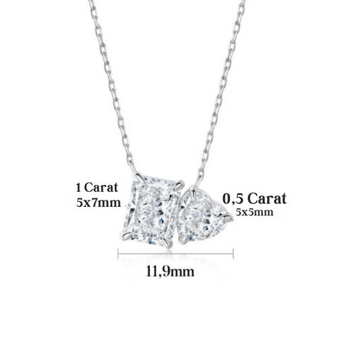 Collier Moissanite « Marin »